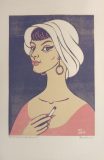 Frau mit Zigarette (Ottmar Stadler)