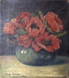 Stillleben mit Mohnblumenstrauß (Mieze Bender, 1920)