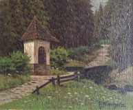 Bergweg mit Kapelle (Friedrich Nierholz)