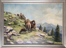 Schafe in Gerbirgslandschaft (Max Kosmas Zahner)
