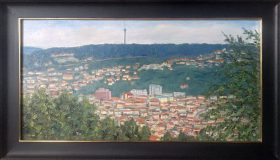 Blick auf Stuttgart-Heslach (Günter Lemme, 1995)