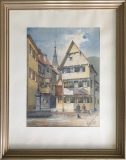 Straßenszene in Urach (E. Stahl, 1907)