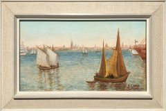 Fischerboote vor Venedig (Boris Siemienkewitsch, 1968)
