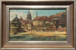 Flussufer in einer Stadt (Boris Siemienkewitsch, 1960)
