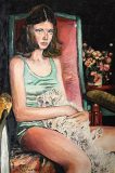 Mädchen mit Katze (Stefan Czerwenski, 1979)