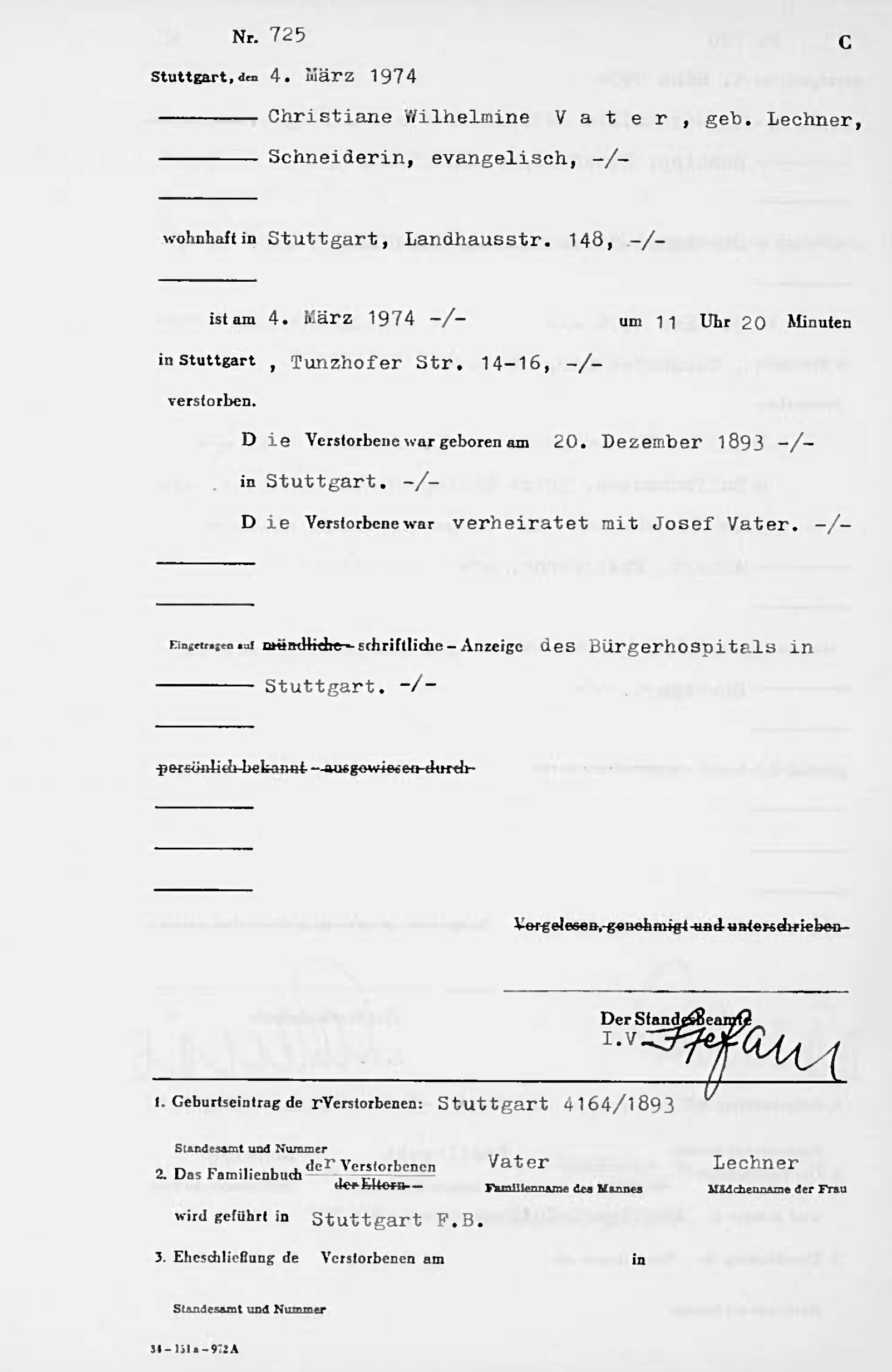 christiane-vater-sterberegister1974