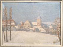 Ansicht von Sulzfeld im Winter (August Göler von Ravensburg)
