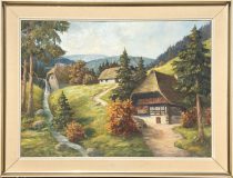 Schwarzwaldlandschaft mit Gehöft (Max Kosmas Zahner)